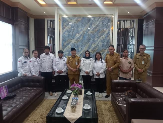 Pasca Di Lantik Di Solo DPW Laskar Gibran Jambi Melakukan Silaturahmi Ke Walikota Jambi