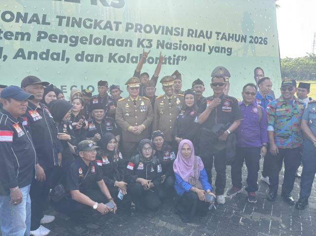 KEGIATAN BULAN K3 NASIONAL TINGKAT PROVINSI RIAU TAHUN 2026 Digelar di PTPN IV Regional III, K SPSI