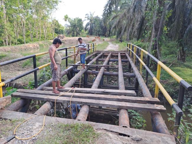 Pembangunan Jembatan Sei Silam di Pulau Jambu Capai 5 Persen, Warga Sambut Antusias