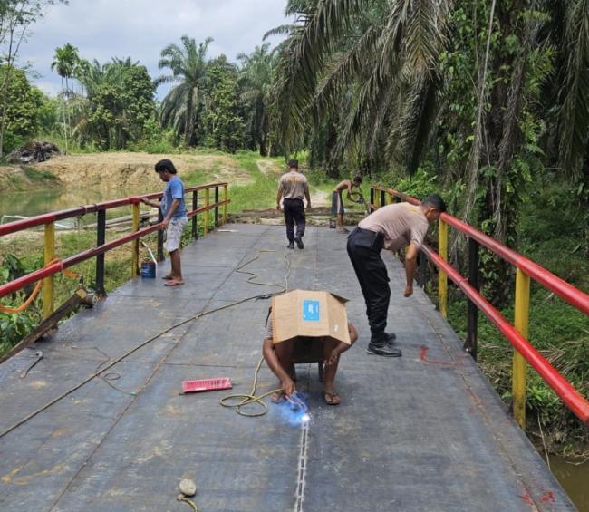 Progres Jembatan Sei Silam 65%, Hari ke-11 Fokus Pengecatan dan Lantai Besi