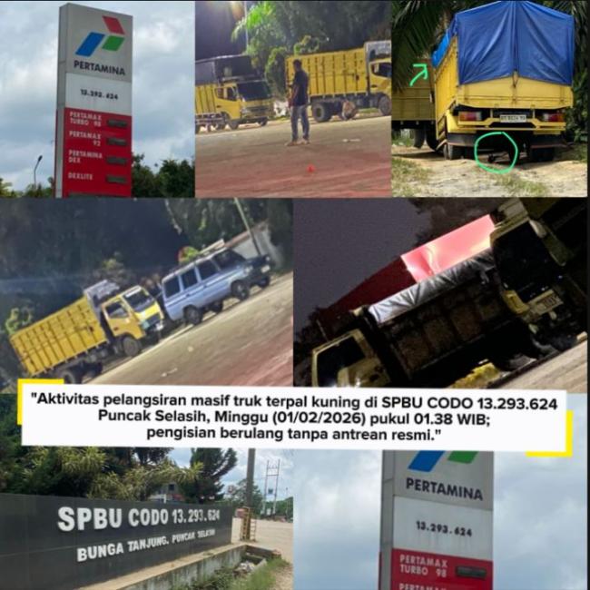 Komitmen Penyaluran BBM Subsidi Dipertanyakan: SPBU CODO 13.293.624 Jadi Lokasi Nyaman Bagi Penimbun