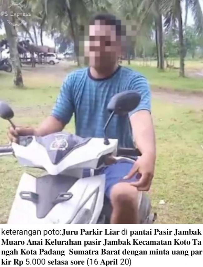 Juru Parkir Liar di Objek Wisata Pantai Pasir Jambak Muaro Anai Resahkan Pengunjung