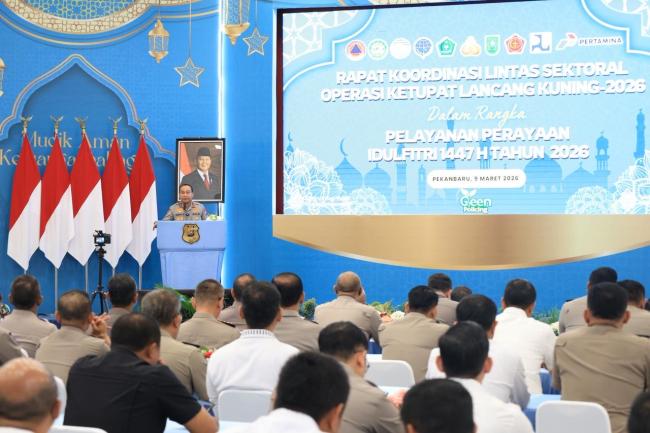 Hadapi Mudik Lebaran 2026, Polda Riau Gelar Rakor Operasi Ketupat